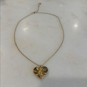 BaubleBar Gold Heart Necklace - New never worn